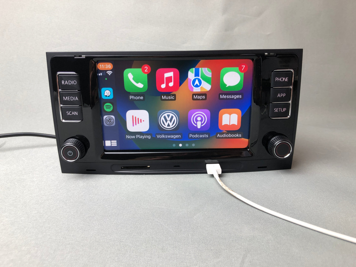 Volkswagen RCD580 Transporter Touareg Multivan T5 2003 - 2015 Unité de navigation automatique CarPlay/Android