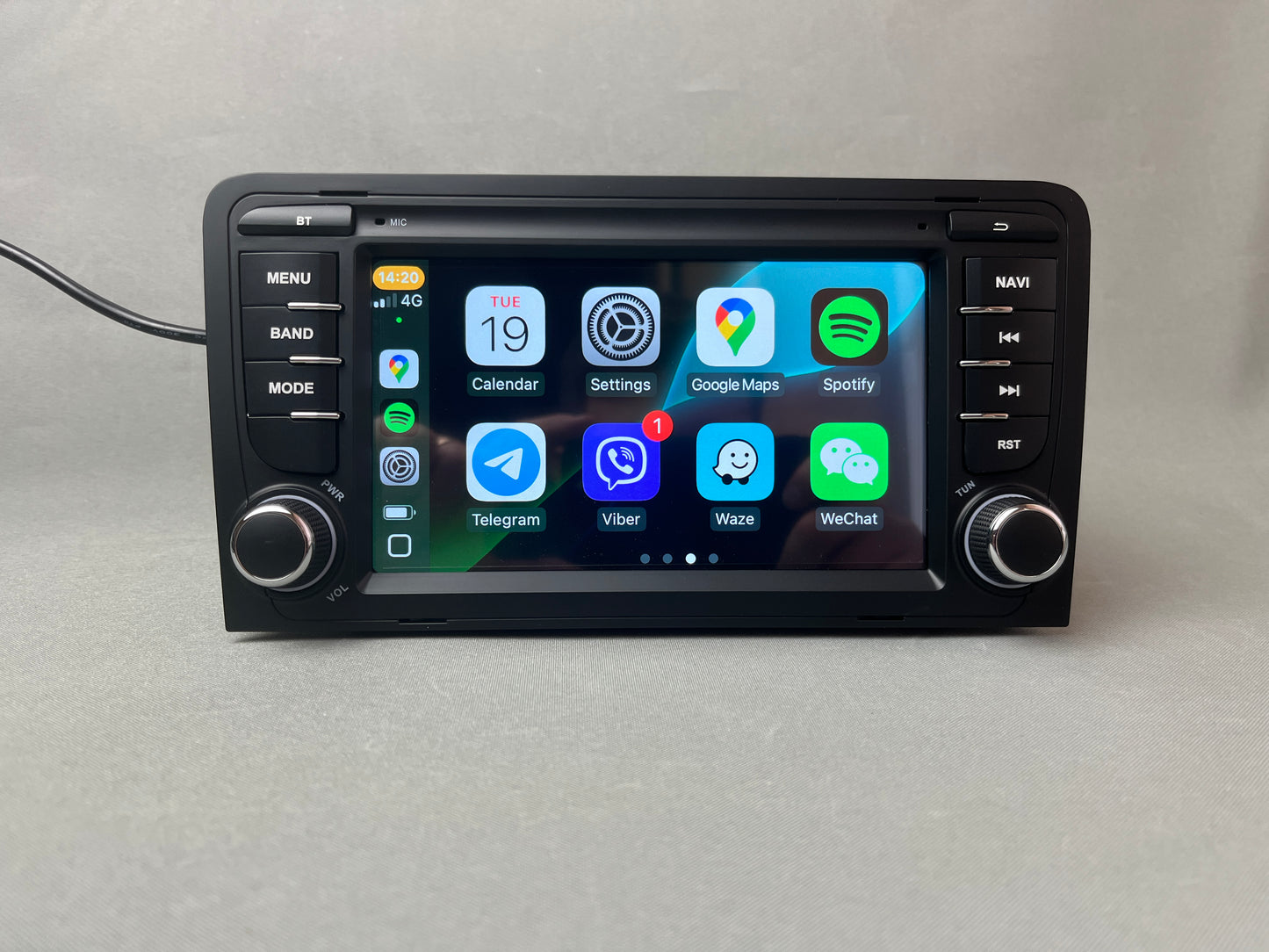 Audi A3 8P 2003 - 2012 Système de navigation Android Apple CarPlay