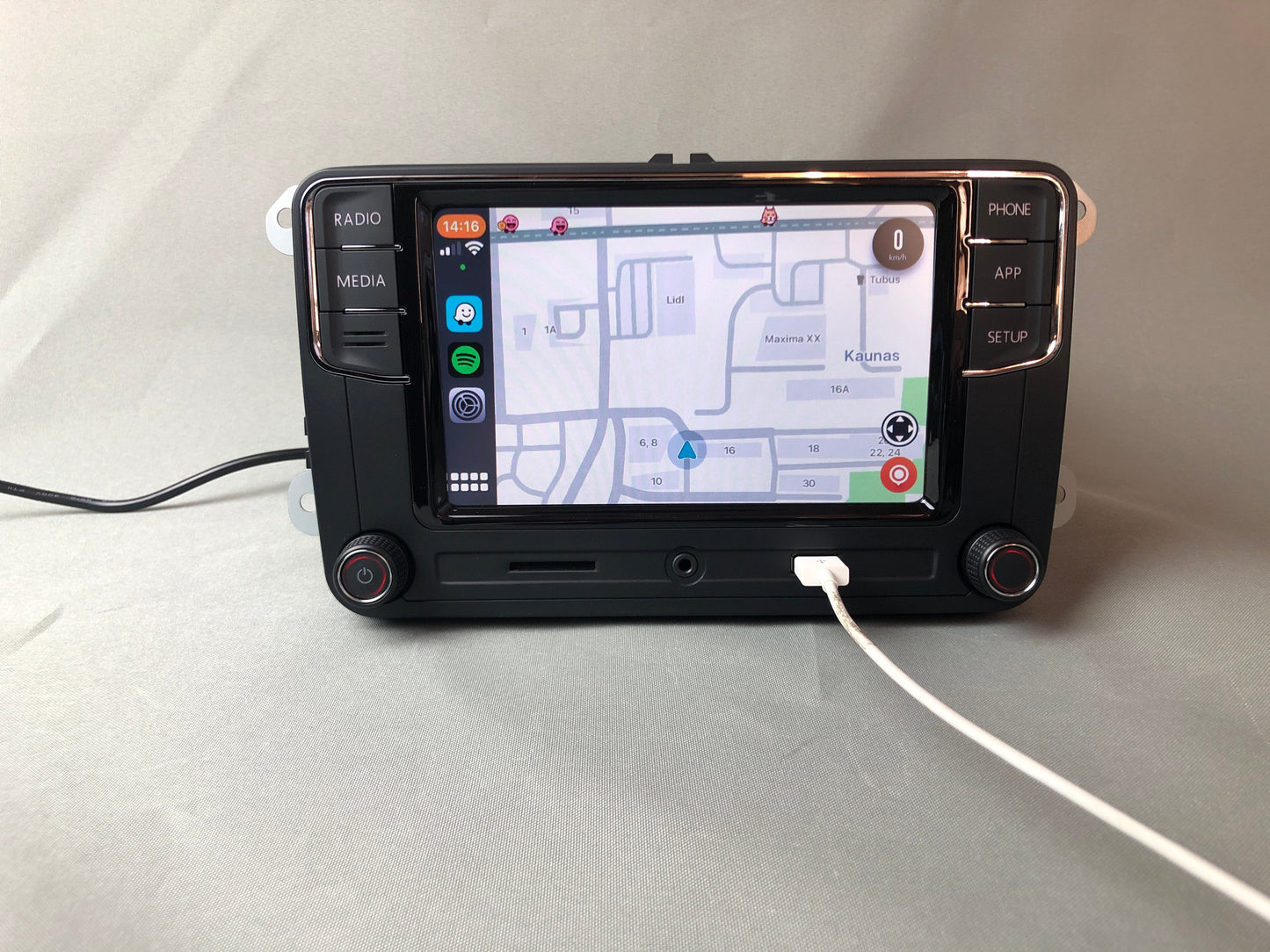 Volkswagen VW RCD 330 Système de navigation automobile CarPlay et Android Multimédia AUX GPS