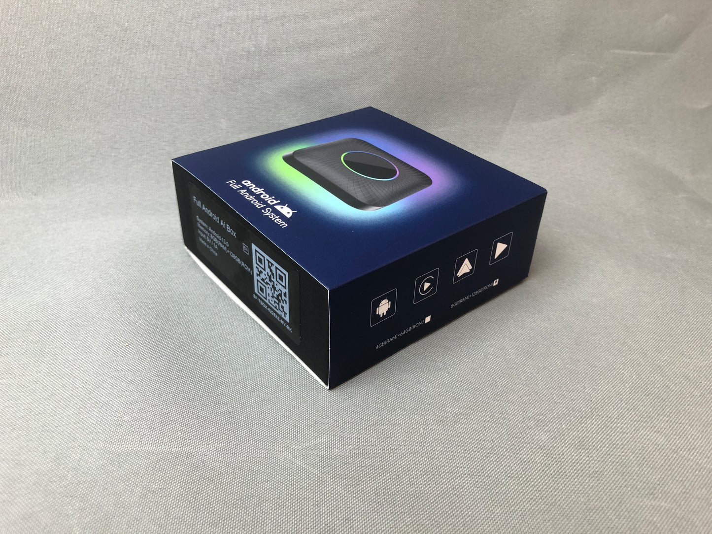 Android 13 multimédia AI Box 8 + 128 Go Carplay Android Auto sans fil Naviradio TV AMI