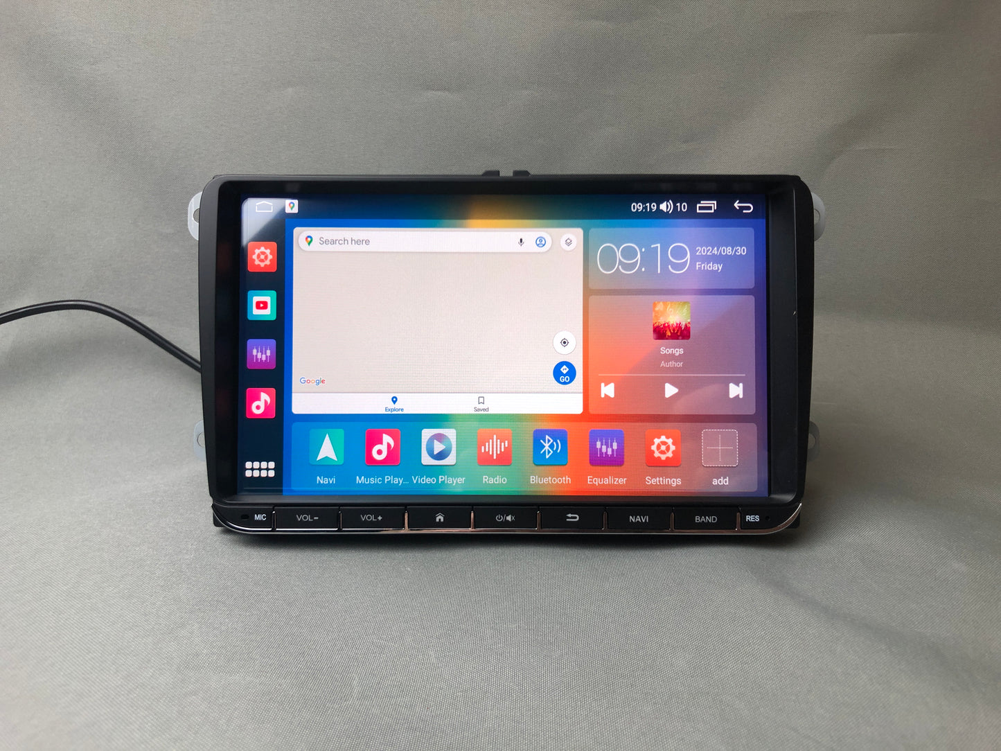 Autoradio/stéréo Android 9 pouces VW avec CarPlay/Android Auto pour VW Golf 5 6 Passat Caddy Eos Polo Jetta