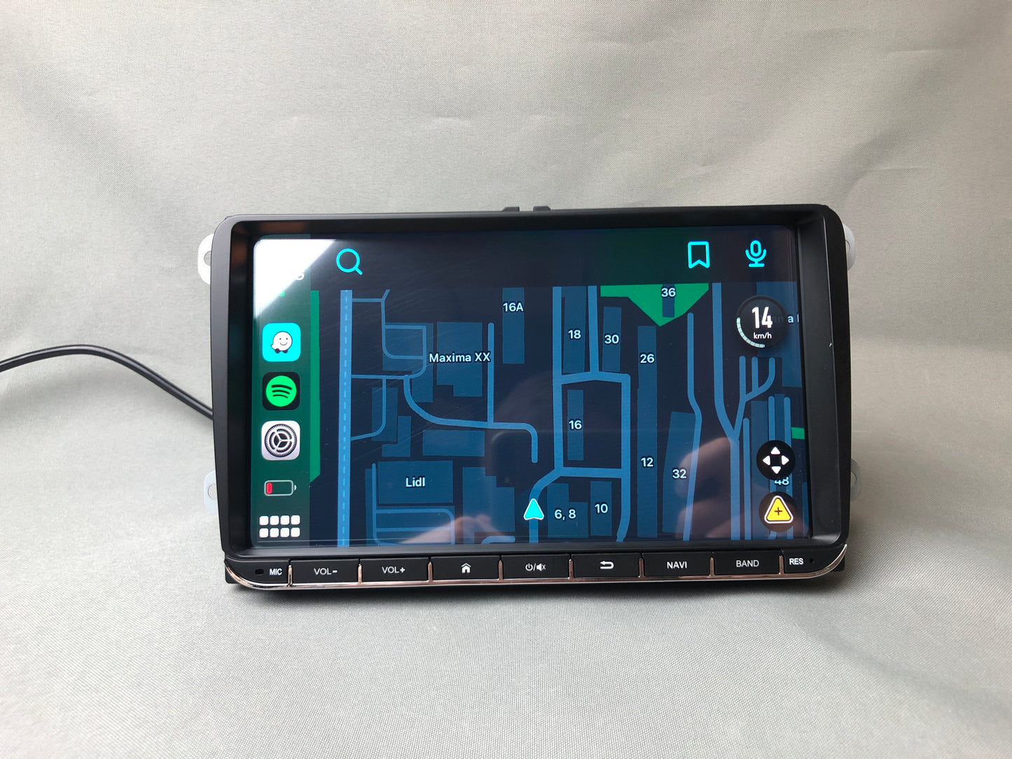 Autoradio/stéréo Android 9 pouces VW avec CarPlay/Android Auto pour VW Golf 5 6 Passat Caddy Eos Polo Jetta