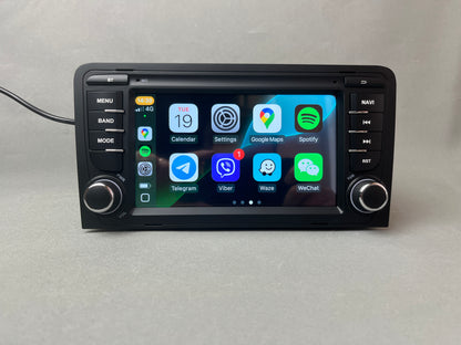 Audi A3 8P 2003 - 2012 Système de navigation Android Apple CarPlay
