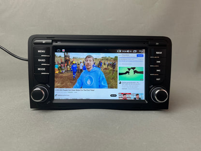 Audi A3 8P 2003 - 2012 Système de navigation Android Apple CarPlay