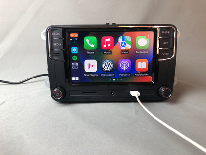 Volkswagen VW RCD 330 CarPlay und Android Autonavigationssystem Multimedia AUX GPS