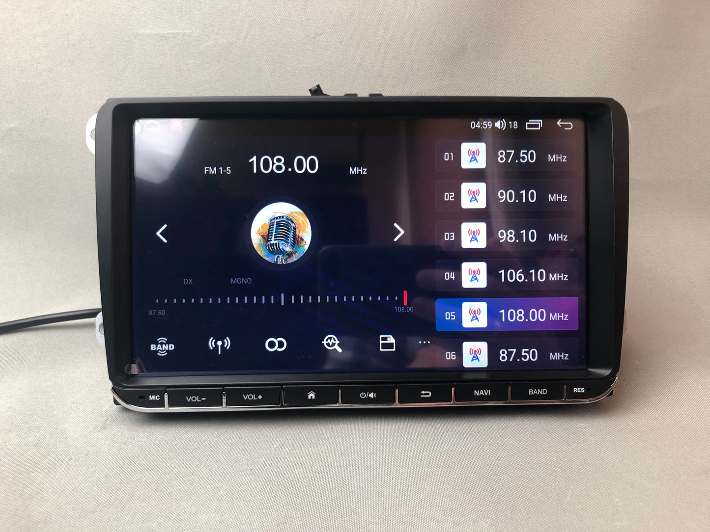 Autoradio/stéréo Android 9 pouces VW avec CarPlay/Android Auto compatible avec VW Golf 5 6 Passat Caddy Eos Polo Jetta CC